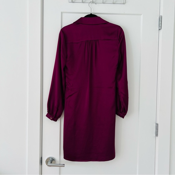 NWOT TRINA TURK Anne Front Twist Dress BERRY IN LOVE, Size 4 - Picture 5 of 7